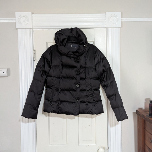 Anne Klein Black Puffer Jacket - Picture 2 of 6